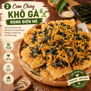 Cơm Cháy Khô Gà Rong Biển Mè