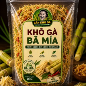 Khô gà bã mía