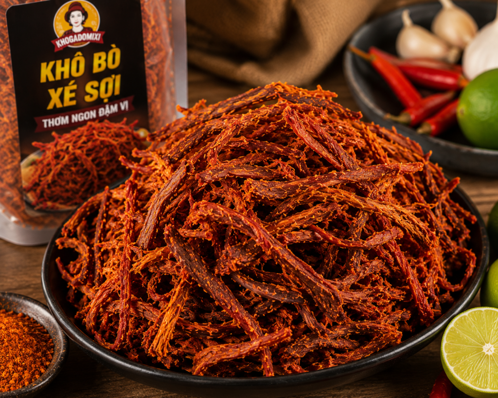 khô bò xé sợi