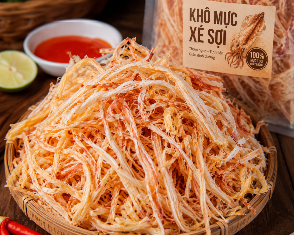 khô mực xé sợi